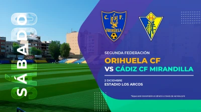 Thumbnail event Orihuela CF vs Cádiz CF Mirandilla